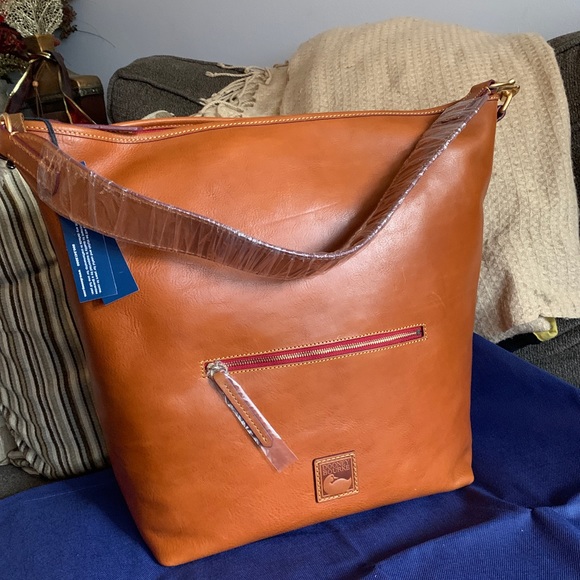 SOLD⛔️Authentic DOONEY & BOURKE Leather large Hobo/Top zip shoulder - Picture 2 of 15